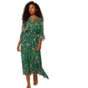Misa Los Angeles Ofelia Dress Small Green NWOT